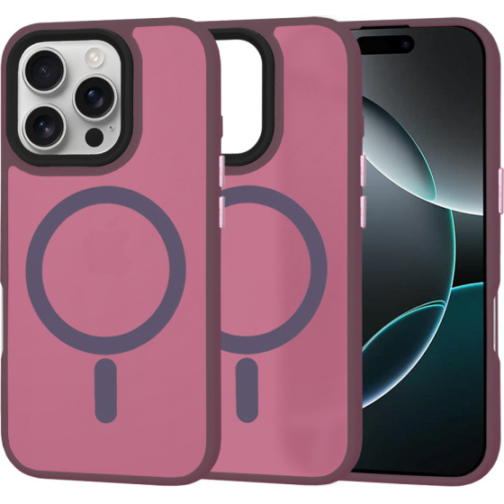 Techsuit - HaloFrost MagSafe Series - iPhone 16 Pro - Bordeaux