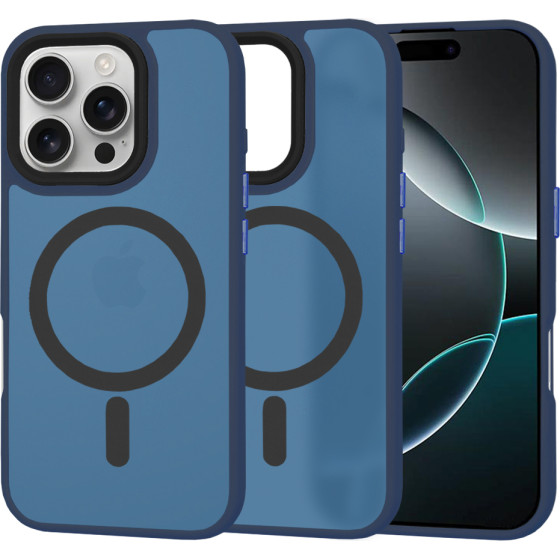 Techsuit - HaloFrost MagSafe Series - iPhone 16 Pro - Deep Blue