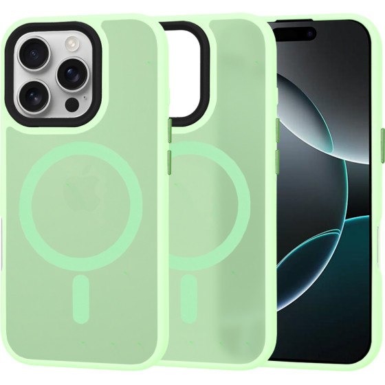 Techsuit - HaloFrost MagSafe Series - iPhone 16 Pro - Light Green