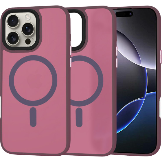 Techsuit - HaloFrost MagSafe Series - iPhone 16 Pro Max - Bordeaux