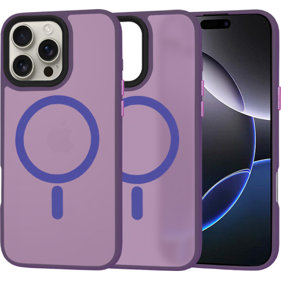 Techsuit - HaloFrost MagSafe Series - iPhone 16 Pro Max - Deep Purple
