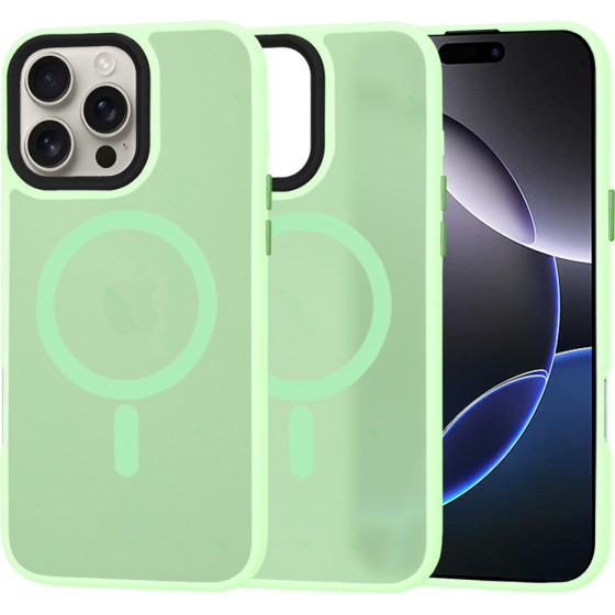 Techsuit - HaloFrost MagSafe Series - iPhone 16 Pro Max - Light Green
