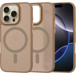 Techsuit - HaloFrost MagSafe Series - iPhone 16 Pro Max - Sandstone Brown