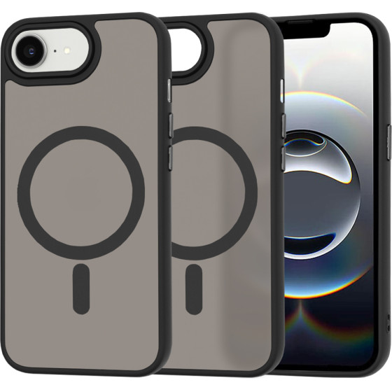 Techsuit - HaloFrost MagSafe Series - iPhone 16e - Smoke Black