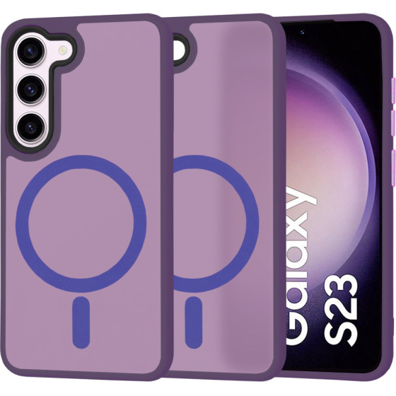 Techsuit - HaloFrost MagSafe Series - Samsung Galaxy S23 - Deep Purple