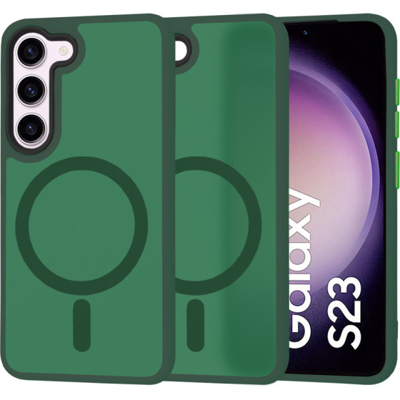 Techsuit - HaloFrost MagSafe Series - Samsung Galaxy S23 - Midnight Green
