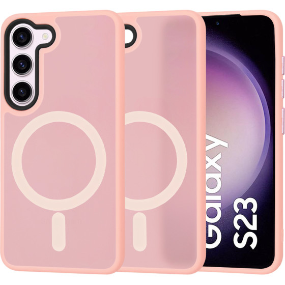 Techsuit - HaloFrost MagSafe Series - Samsung Galaxy S23 - Pink