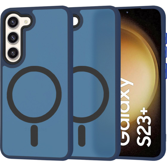 Techsuit - HaloFrost MagSafe Series - Samsung Galaxy S23 Plus - Deep Blue