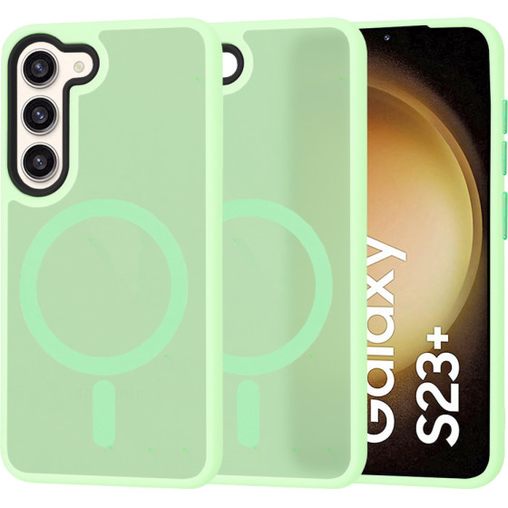 Techsuit - HaloFrost MagSafe Series - Samsung Galaxy S23 Plus - Light Green