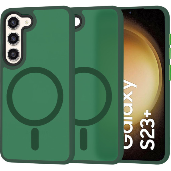 Techsuit - HaloFrost MagSafe Series - Samsung Galaxy S23 Plus - Midnight Green