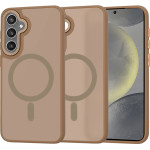 Techsuit - HaloFrost MagSafe Series - Samsung Galaxy S24 - Sandstone Brown