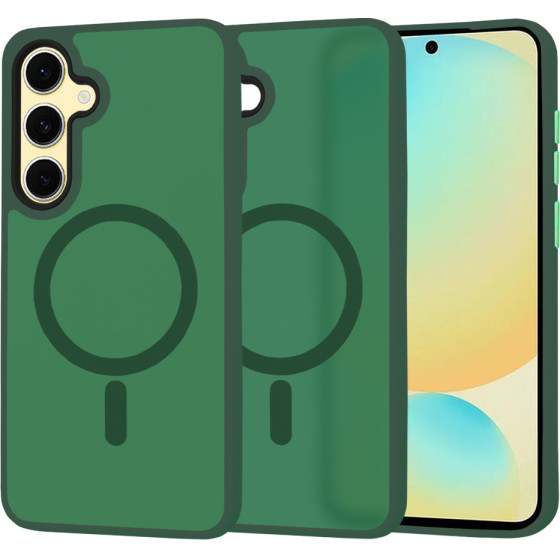 Techsuit - HaloFrost MagSafe Series - Samsung Galaxy S24 FE - Midnight Green