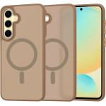 Techsuit - HaloFrost MagSafe Series - Samsung Galaxy S24 FE - Sandstone Brown