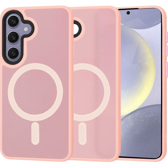 Techsuit - HaloFrost MagSafe Series - Samsung Galaxy S24 Plus - Pink