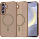 Techsuit - HaloFrost MagSafe Series - Samsung Galaxy S24 Plus - Sandstone Brown