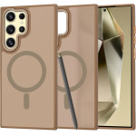 Techsuit - HaloFrost MagSafe Series - Samsung Galaxy S24 Ultra - Sandstone Brown