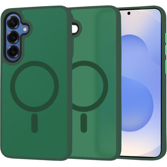 Techsuit - HaloFrost MagSafe Series - Samsung Galaxy S25 - Midnight Green