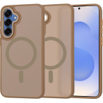 Techsuit - HaloFrost MagSafe Series - Samsung Galaxy S25 - Sandstone Brown