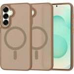 Techsuit - HaloFrost MagSafe Series - Samsung Galaxy S25 Plus - Sandstone Brown