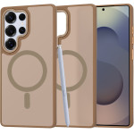 Techsuit - HaloFrost MagSafe Series - Samsung Galaxy S25 Ultra - Sandstone Brown