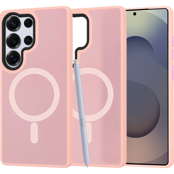 Techsuit - HaloFrost MagSafe Series - Samsung Galaxy S25 Ultra - Pink
