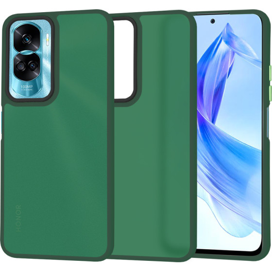 Techsuit - HaloFrost Series - Honor 90 Lite - Midnight Green
