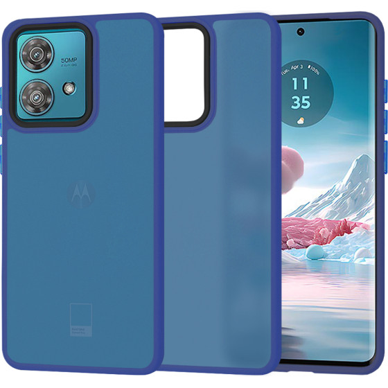 Techsuit - HaloFrost Series - Motorola Edge 40 Neo - Deep Blue