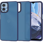 Techsuit - HaloFrost Series - Motorola Moto E22 / Moto E22i - Deep Blue