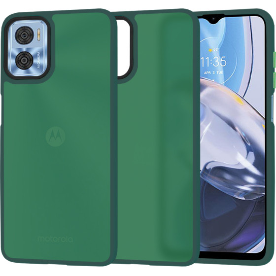 Techsuit - HaloFrost Series - Motorola Moto E22 / Moto E22i - Midnight Green