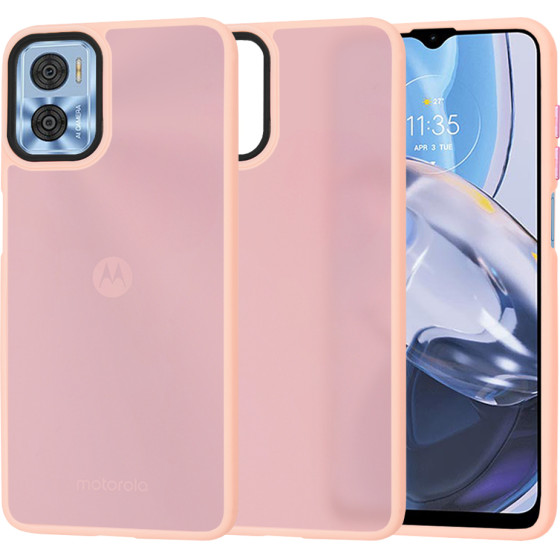 Techsuit - HaloFrost Series - Motorola Moto E22 / Moto E22i - Pink