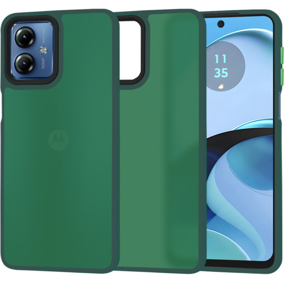 Techsuit - HaloFrost Series - Motorola Moto G14 - Midnight Green