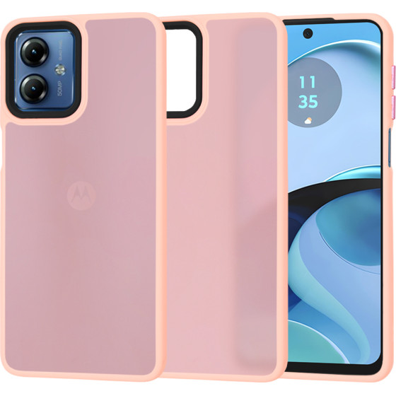 Techsuit - HaloFrost Series - Motorola Moto G14 - Pink