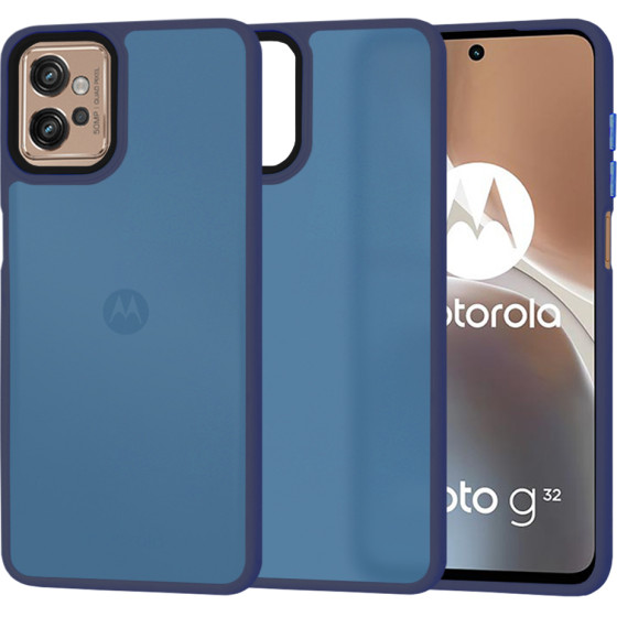 Techsuit - HaloFrost Series - Motorola Moto G32 - Deep Blue