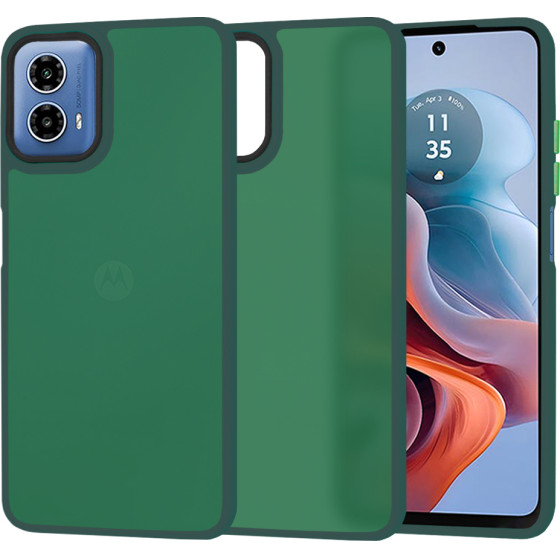 Techsuit - HaloFrost Series - Motorola Moto G34 / Moto G45 - Midnight Green