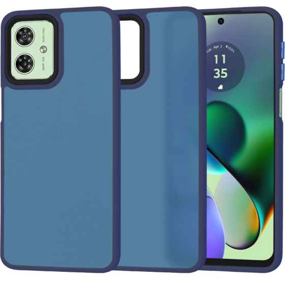 Techsuit - HaloFrost Series - Motorola Moto G54 - Deep Blue