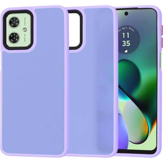 Techsuit - HaloFrost Series - Motorola Moto G54 - Light Purple