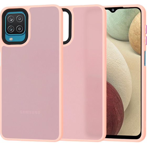 Techsuit - HaloFrost Series - Samsung Galaxy A12 / A12 Nacho / M12 / F12 - Pink