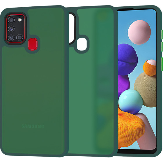 Techsuit - HaloFrost Series - Samsung Galaxy A21s - Midnight Green