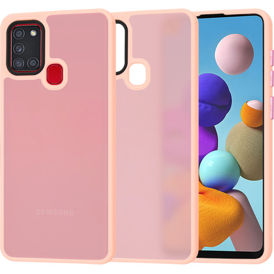 Techsuit - HaloFrost Series - Samsung Galaxy A21s - Pink