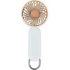 Techsuit - Handheld Fan (A217) - USB Rechargeable, Three Speeds, 1200mAh - Gold Beige