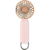 Techsuit - Handheld Fan (A217) - USB Rechargeable, Three Speeds, 1200mAh - Gold Pink