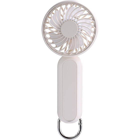Techsuit - Handheld Fan (A217) - USB Rechargeable, Three Speeds, 1200mAh - Light Beige