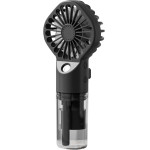 Techsuit - Handheld Fan (G10) - Portable, with Humidifier, Four Speeds, USB - Black