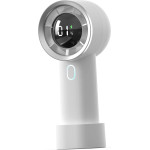 Techsuit - Handheld Fan (HX130) - Digital Display, Ultra Silent, 1200mAh - White