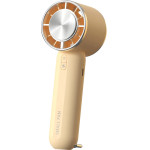Techsuit - Handheld Fan (HX138) - Portable, Rechargeable, Three Speeds, with Flashlight, 1200mAh - Yellow