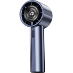 Techsuit - Handheld Mini Fan - Portable, Adjustable, Rechargeable, Digital Display, 10W - Blue - (CT-111)
