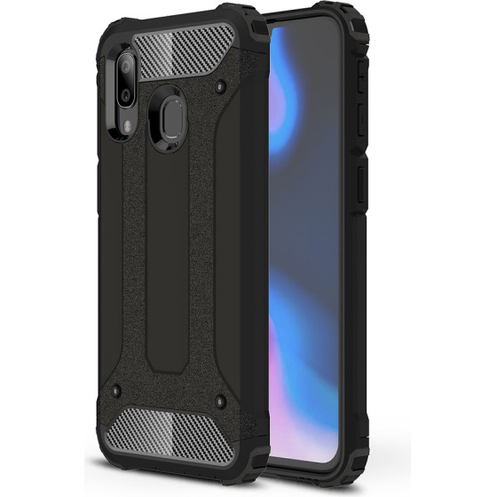 Techsuit - Hybrid Armor - Samsung Galaxy A40 - Black