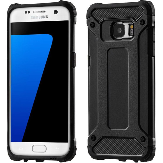 Techsuit - Hybrid Armor - Samsung Galaxy S7 Edge - Black