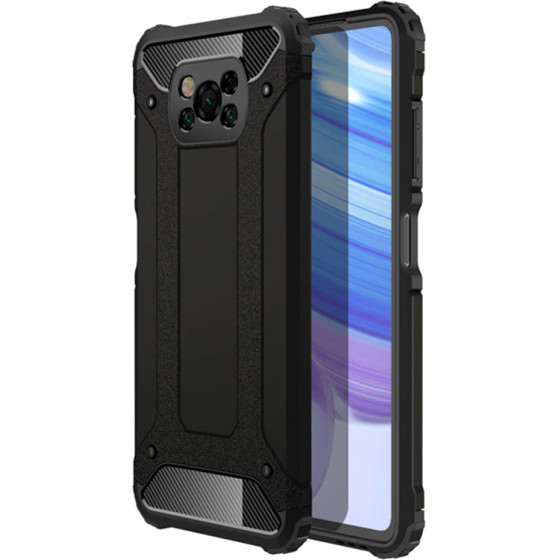 Techsuit - Hybrid Armor - Xiaomi Poco X3 / Poco X3 NFC / Poco X3 Pro - Black