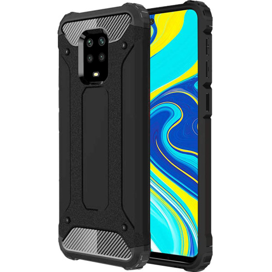 Techsuit - Hybrid Armor - Xiaomi Redmi Note 9S / Note 9 Pro / Note 9 Pro Max - Black